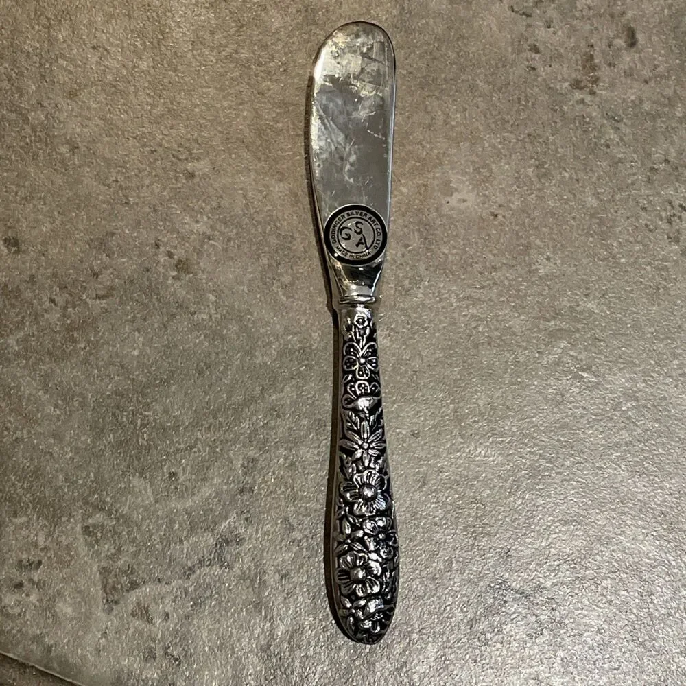 American Silversmith Collection Godinger 4 Canape Butter Knife Silverplate